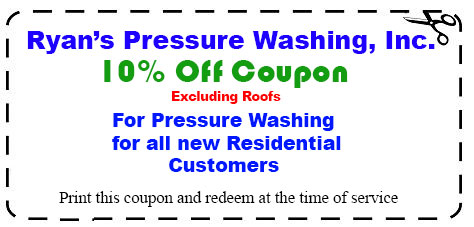 This is an image of the Ryan's Pressure Washing 10% Coupon